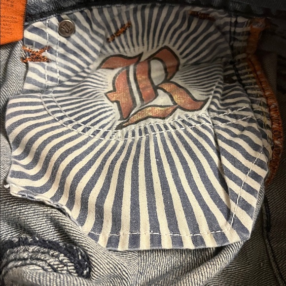 Rock Revival Women's Debbie Straight Embellishdd Jeans Sz 25 - Picture 12 of 15